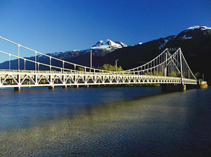 Brücke über den Columbia River bei Revelstoke